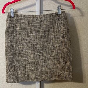 LOFT‎ Textured Brown Pencil Skirt